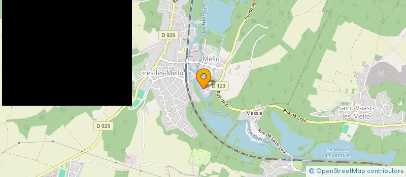 localisation de l'entreprise MONSIEUR FREDERIC VERGNE  CIRES-LES-MELLO