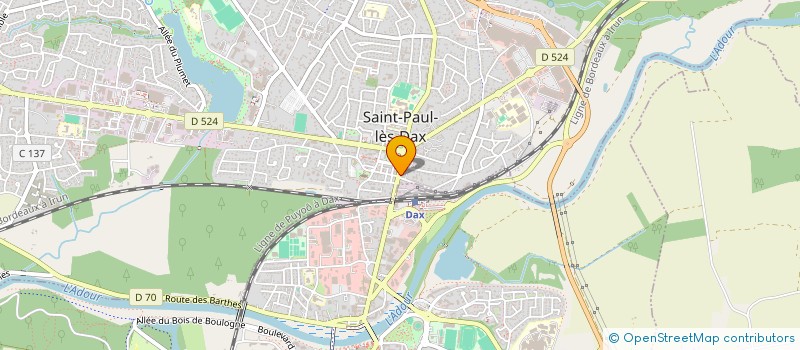 localisation de l'entreprise MONSIEUR FREDERIC VERGONZEANNE à SAINT-PAUL-LES-DAX