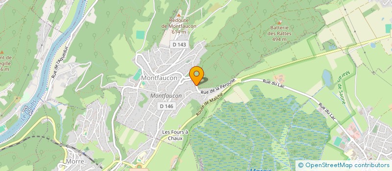 localisation de l'entreprise MONSIEUR FREDERIC VERMOT  MONTFAUCON