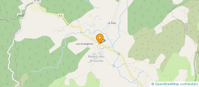 localisation de l'entreprise MONSIEUR FREDERIC VEROLLET  REVEST-DES-BROUSSES