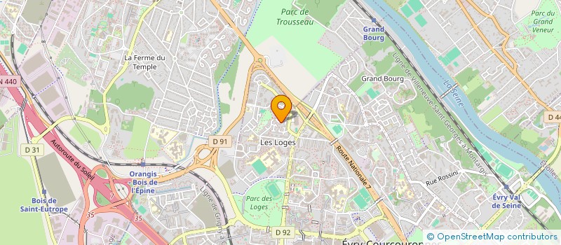 localisation de l'entreprise MONSIEUR FREDERIC VERON  BONDOUFLE