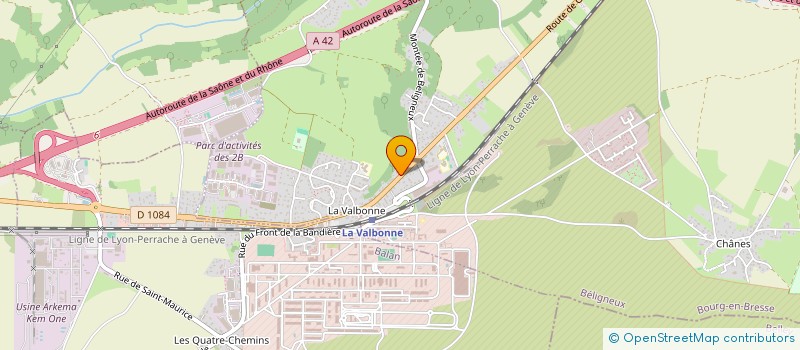 localisation de l'entreprise MONSIEUR FREDERIC VERONA  BELIGNEUX