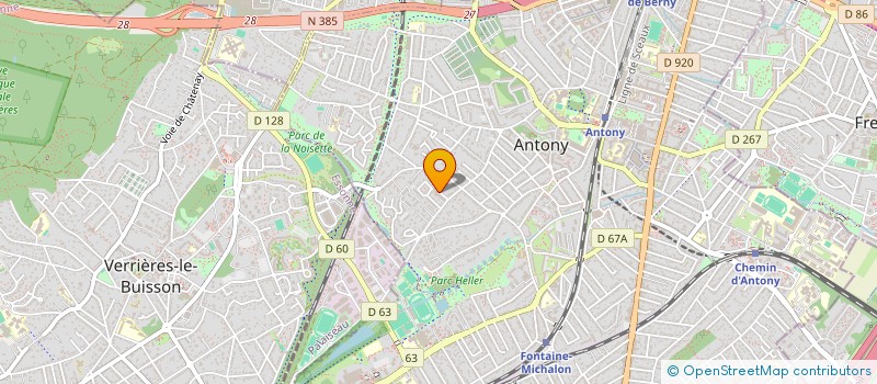 localisation de l'entreprise MONSIEUR FREDERIC VERROUST à ANTONY