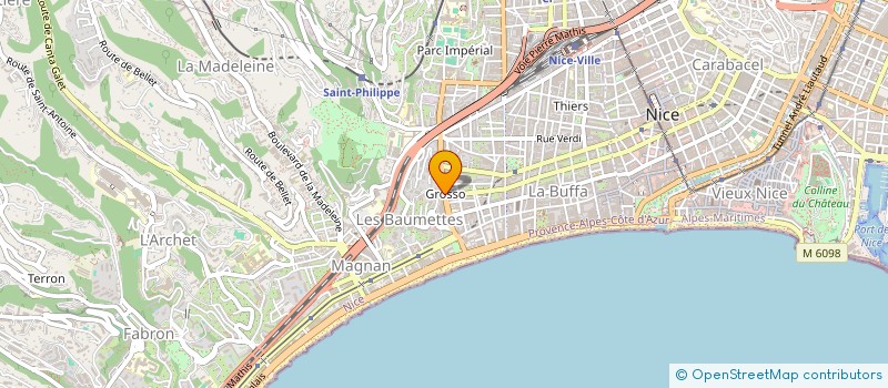 localisation de l'entreprise MONSIEUR FREDERIC VERZOTTI à NICE