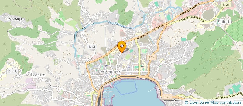 localisation de l'entreprise MONSIEUR FREDERIC VESPA à AJACCIO