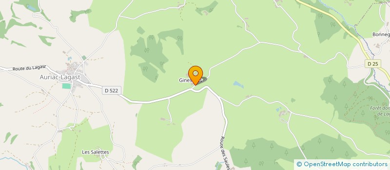 localisation de l'entreprise MONSIEUR FREDERIC VEYRAC  AURIAC-LAGAST