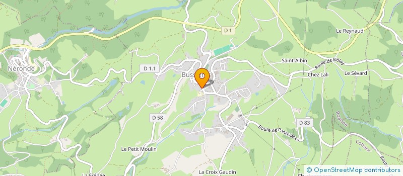 localisation de l'entreprise MONSIEUR FREDERIC VIAL  BUSSIERES