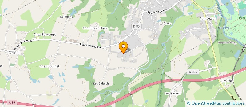 localisation de l'entreprise MONSIEUR FREDERIC VIAL  ORLEAT