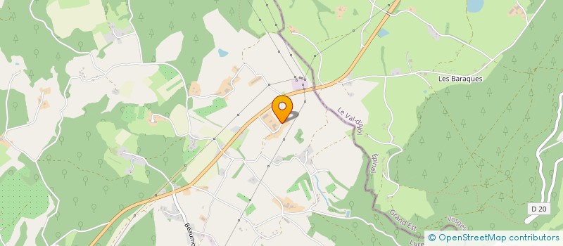 localisation de l'entreprise MONSIEUR FREDERIC VIAL  FOUGEROLLES-SAINT-VALBERT