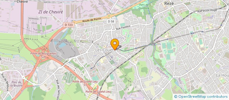 localisation de l'entreprise MONSIEUR FREDERIC VICTEY  BOUGUENAIS