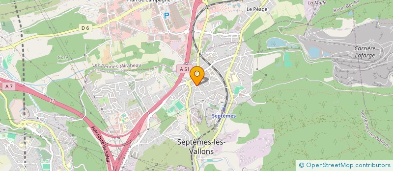 localisation de l'entreprise MONSIEUR FREDERIC VIDAL à SEPTEMES LES VALLONS