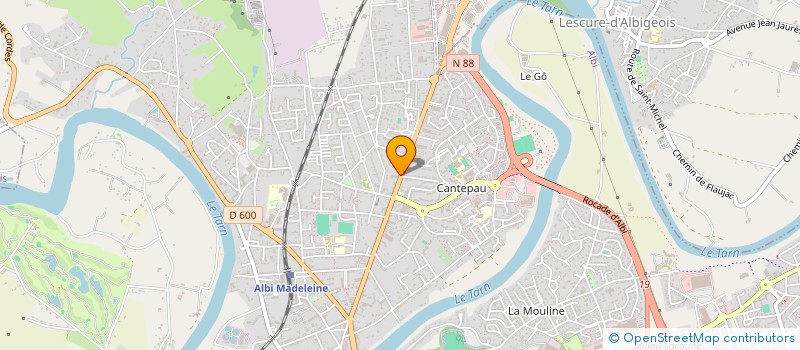 localisation de l'entreprise MONSIEUR FREDERIC VIDAL à ALBI