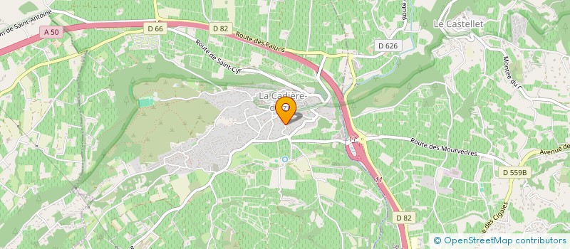 localisation de l'entreprise MONSIEUR FREDERIC VIDEAU  LA CADIERE-D'AZUR