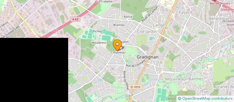 localisation de l'entreprise MONSIEUR FREDERIC VIGNON à GRADIGNAN