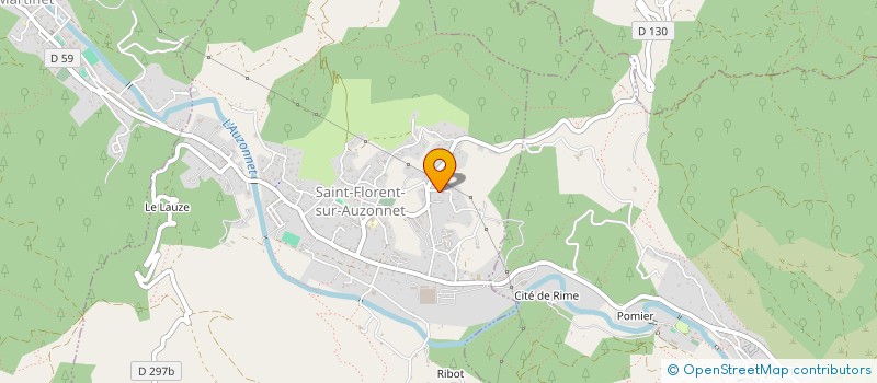 localisation de l'entreprise MONSIEUR FREDERIC VIGOUROUX  SAINT-FLORENT-SUR-AUZONNET