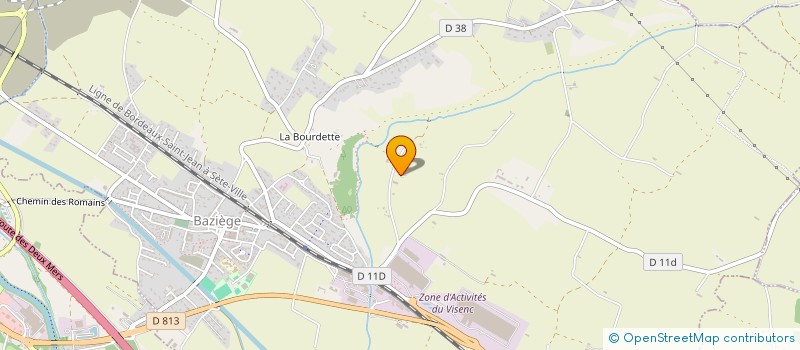 localisation de l'entreprise MONSIEUR FREDERIC VIGUIER  BAZIEGE