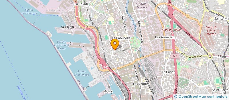 localisation de l'entreprise MONSIEUR FREDERIC VILLARET  MARSEILLE