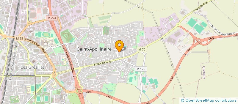 localisation de l'entreprise MONSIEUR FREDERIC VILLEGAS à SAINT-APOLLINAIRE