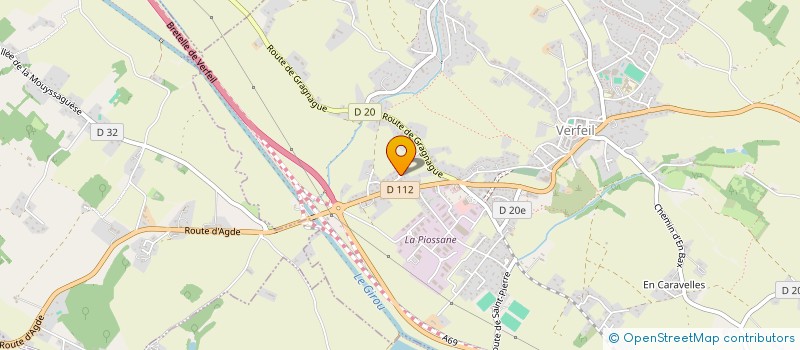 localisation de l'entreprise MONSIEUR FREDERIC VILLENEUVE  VERFEIL