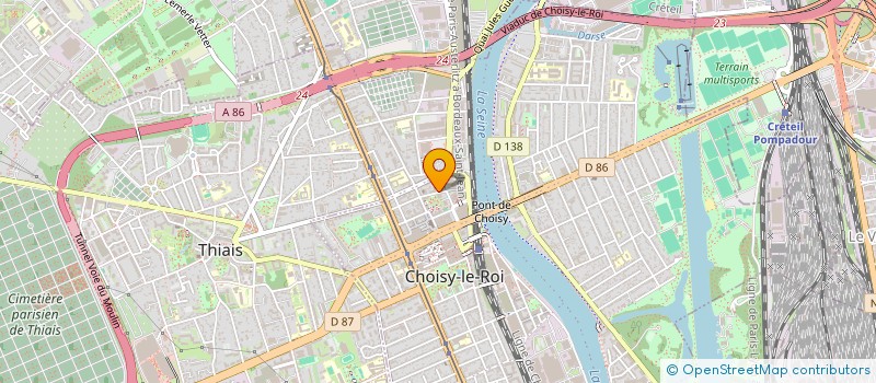 localisation de l'entreprise MONSIEUR FREDERIC VILLENEUVE  CHOISY-LE-ROI