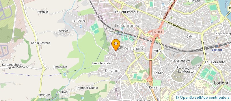 localisation de l'entreprise MONSIEUR FREDERIC VILLIEU  LORIENT