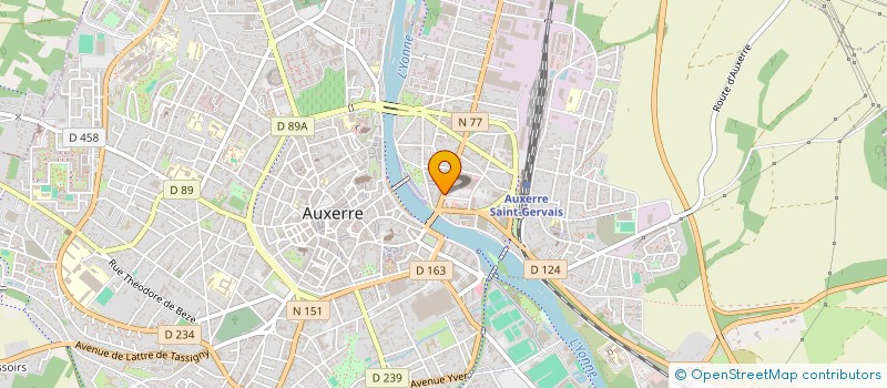 localisation de l'entreprise MONSIEUR FREDERIC VINCENDON à AUXERRE