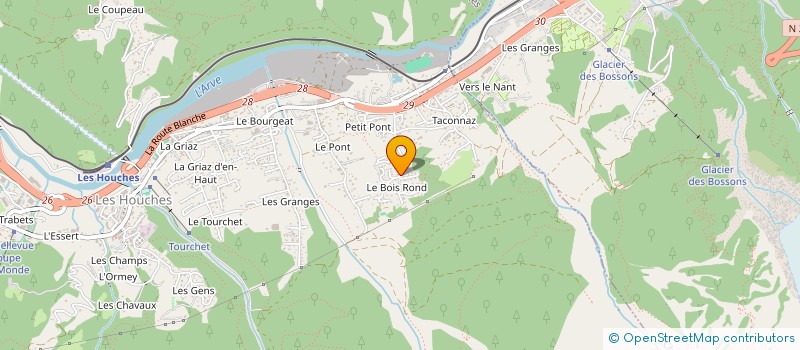 localisation de l'entreprise MONSIEUR FREDERIC VINCENOT  LES HOUCHES