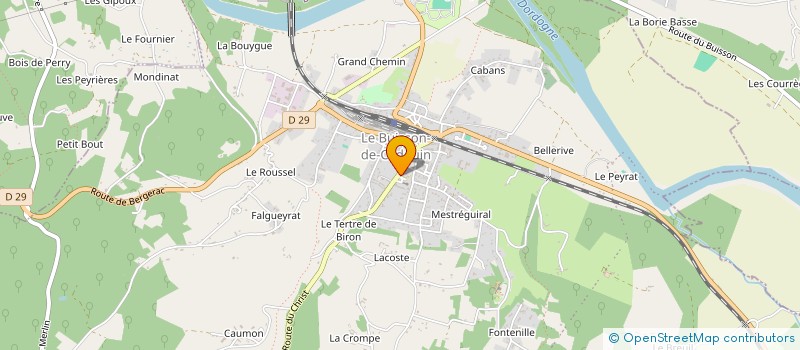 localisation de l'entreprise MONSIEUR FREDERIC VINCENT à LE BUISSON-DE-CADOUIN