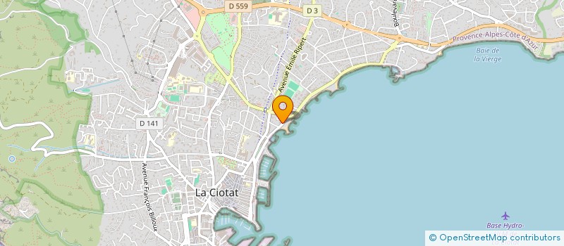 localisation de l'entreprise MONSIEUR FREDERIC VINCENT à LA CIOTAT