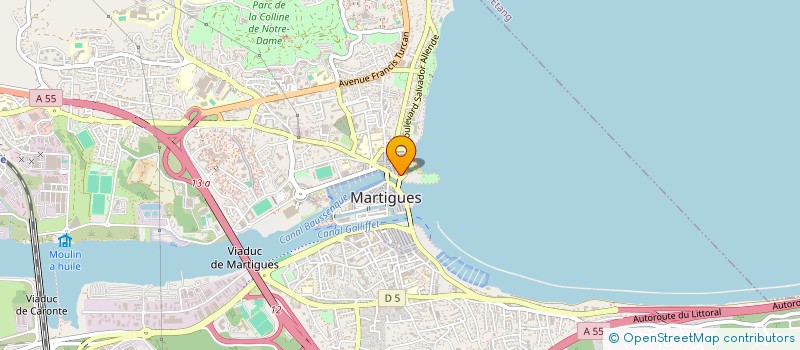 localisation de l'entreprise MONSIEUR FREDERIC VINCENT à MARTIGUES