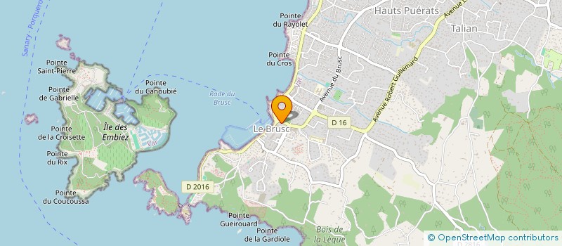 localisation de l'entreprise MONSIEUR FREDERIC VINSONNEAU à SIX-FOURS-LES-PLAGES