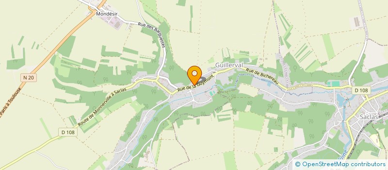 localisation de l'entreprise MONSIEUR FREDERIC VIRMONTOIS  GUILLERVAL