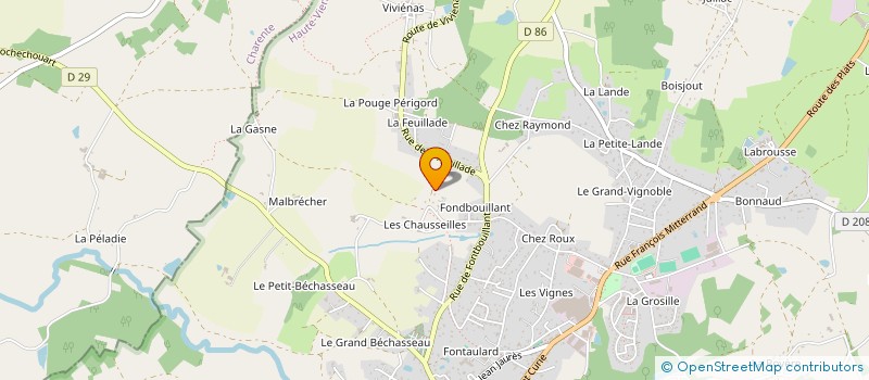 localisation de l'entreprise MONSIEUR FREDERIC VIROULAUD à ROCHECHOUART