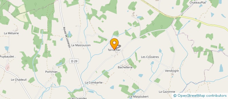 localisation de l'entreprise MONSIEUR FREDERIC VITEL à SAULGOND