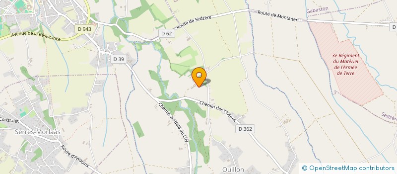 localisation de l'entreprise MONSIEUR FREDERIC VIVANCOS à OUILLON