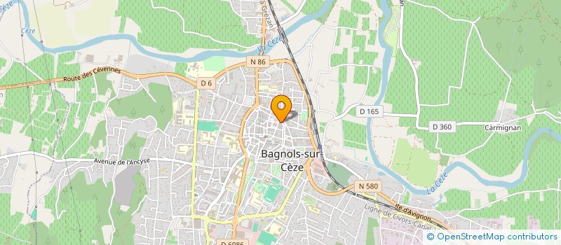 localisation de l'entreprise MONSIEUR FREDERIC VIVIER  BAGNOLS-SUR-CEZE