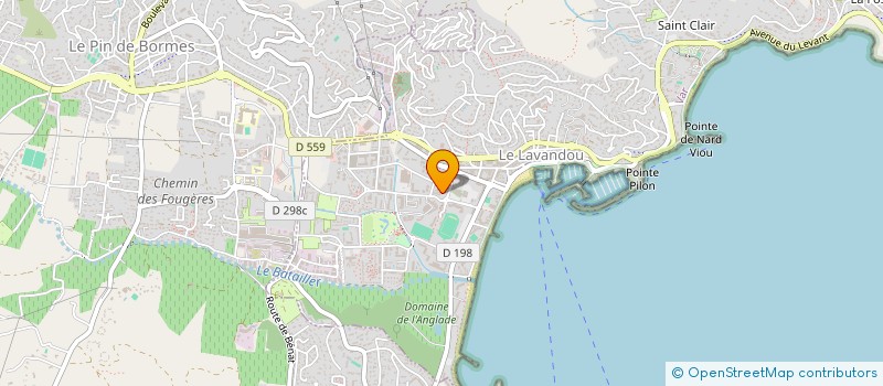 localisation de l'entreprise MONSIEUR FREDERIC VOLLAND à LE LAVANDOU