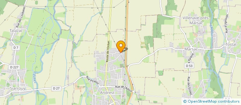 localisation de l'entreprise MONSIEUR FREDERIC VONGUE  ANDREST