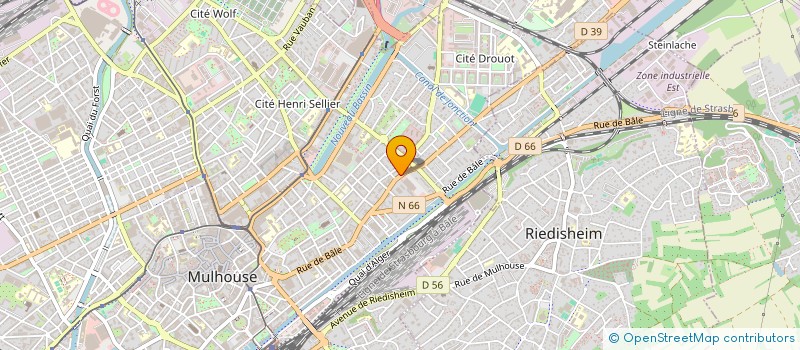 localisation de l'entreprise MONSIEUR FREDERIC WAGNER  MULHOUSE