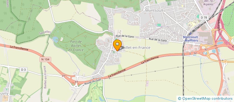 localisation de l'entreprise MONSIEUR FREDERIC WALES  BAILLET-EN-FRANCE