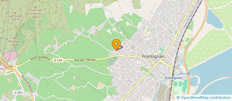 localisation de l'entreprise MONSIEUR FREDERIC WALKER à FRONTIGNAN