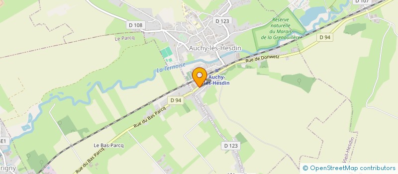 localisation de l'entreprise MONSIEUR FREDERIC WAROT  AUCHY-LES-HESDIN