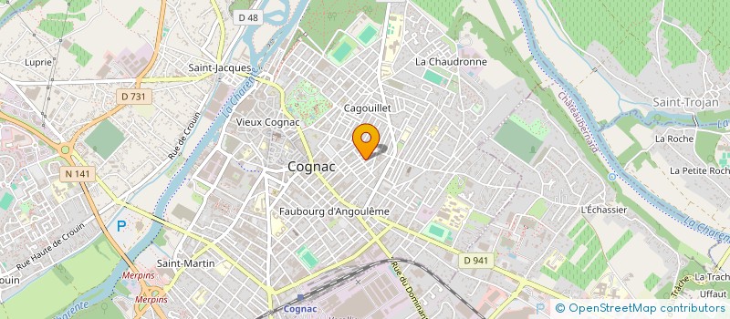 localisation de l'entreprise MONSIEUR FREDERIC WEISS à COGNAC