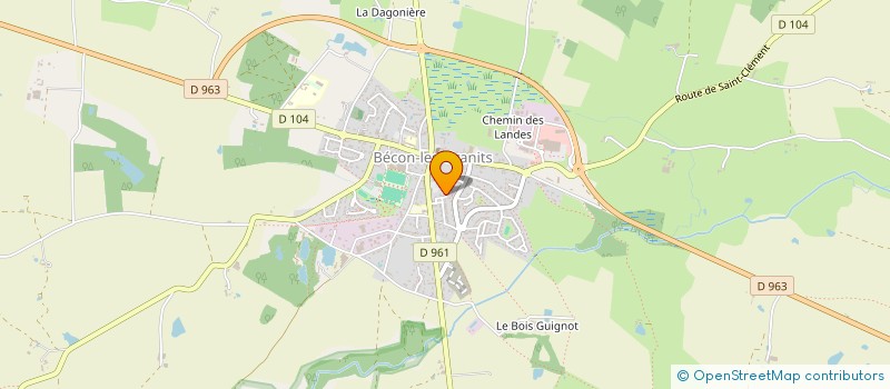 localisation de l'entreprise MONSIEUR FREDERIC WEISS  BECON-LES-GRANITS