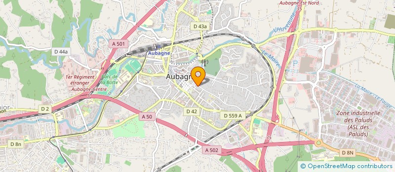 localisation de l'entreprise MONSIEUR FREDERIC WEISSMAN  AUBAGNE