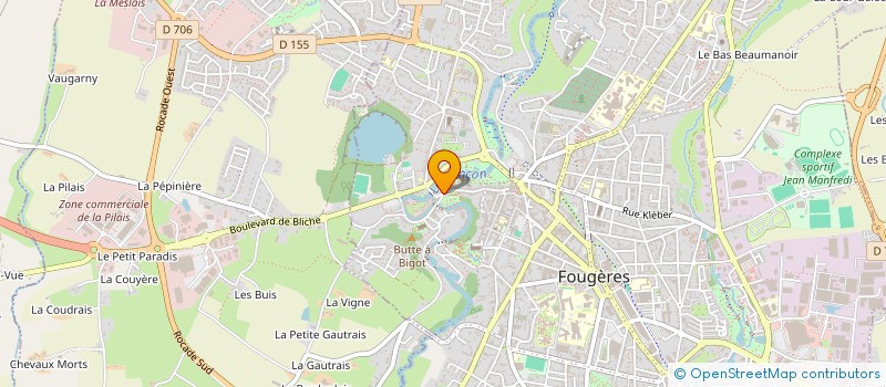 localisation de l'entreprise MONSIEUR FREDERIC YVES ROGER GUERIN  FOUGERES