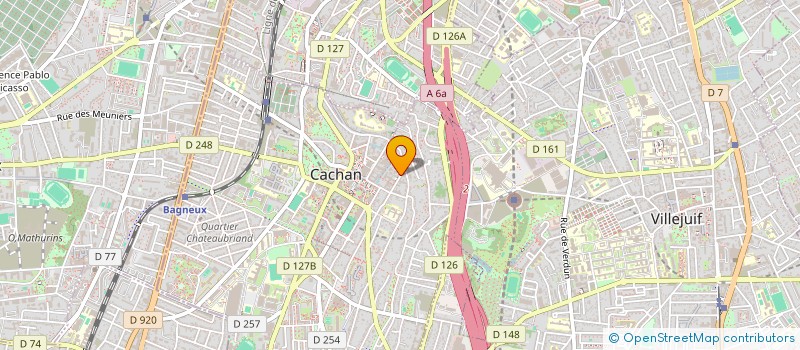 localisation de l'entreprise MONSIEUR FREDERIC ZEZIMA  CACHAN