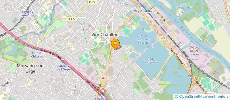 localisation de l'entreprise MONSIEUR FREDERIC ZULIAN à VIRY-CHATILLON