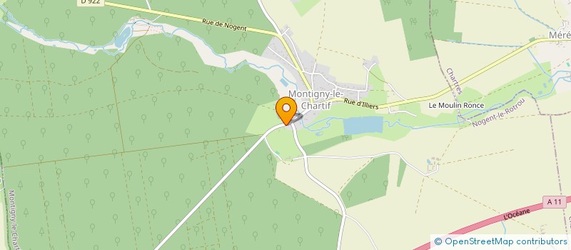 localisation de l'entreprise MONSIEUR FREDERICC PREAULT à MONTIGNY-LE-CHARTIF