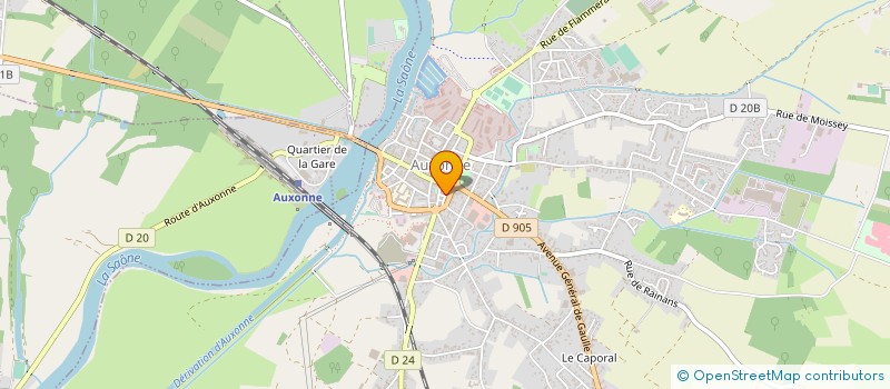 localisation de l'entreprise MONSIEUR FREDERICK CHERUEL  AUXONNE